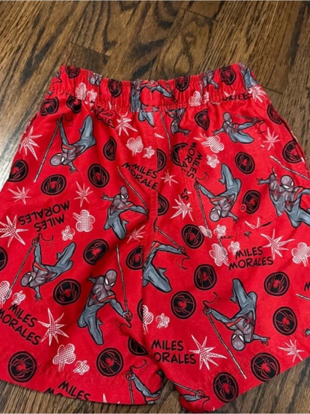 Hanna Andersson Red Miles Morales Spider-Man Swim Trunks